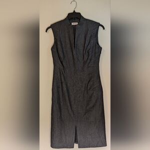 Calvin Klein gray sheath dress size 6